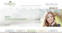 Desktop Screenshot of hydeparkdentalclinic.co.uk