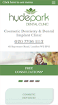 Mobile Screenshot of hydeparkdentalclinic.co.uk